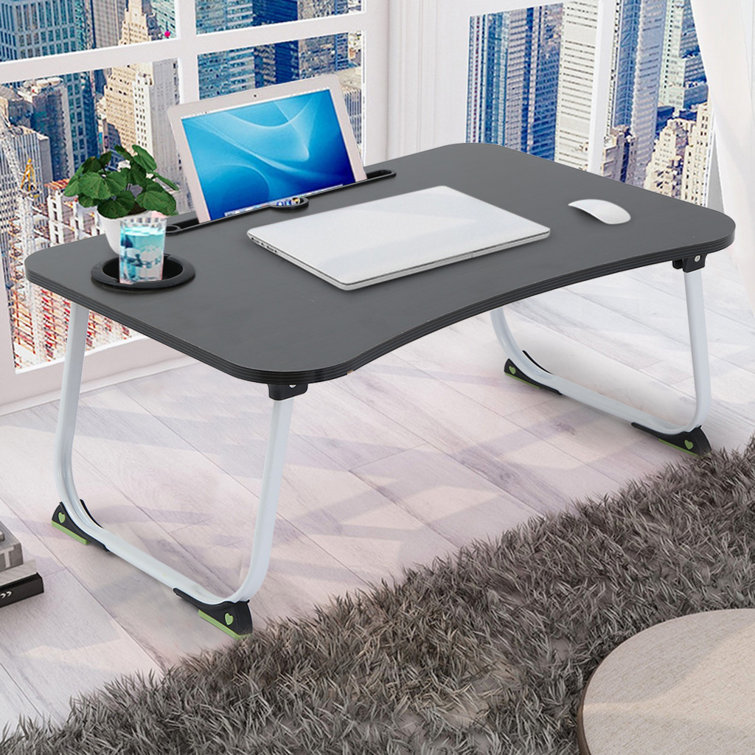 Inbox Zero Large Bed Tray Foldable Portable Multifunction Laptop Desk